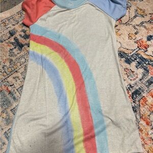 Colorful Rainbow T-Shirt Dress